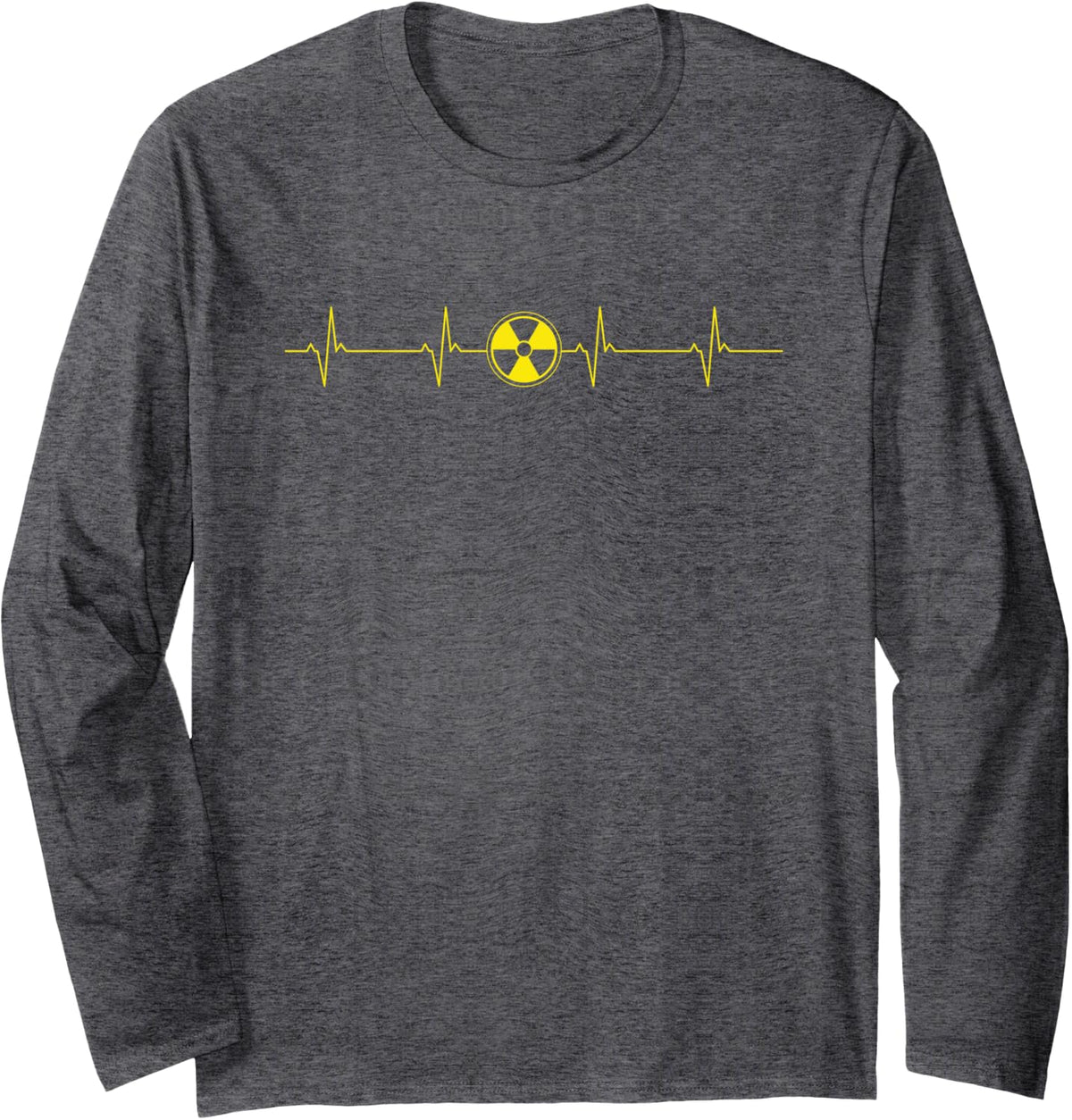 Heartbeat lifeline mri technologist radiology tech gift Long Sleeve T-Shirt - Adult Unisex Dark Heather Grey