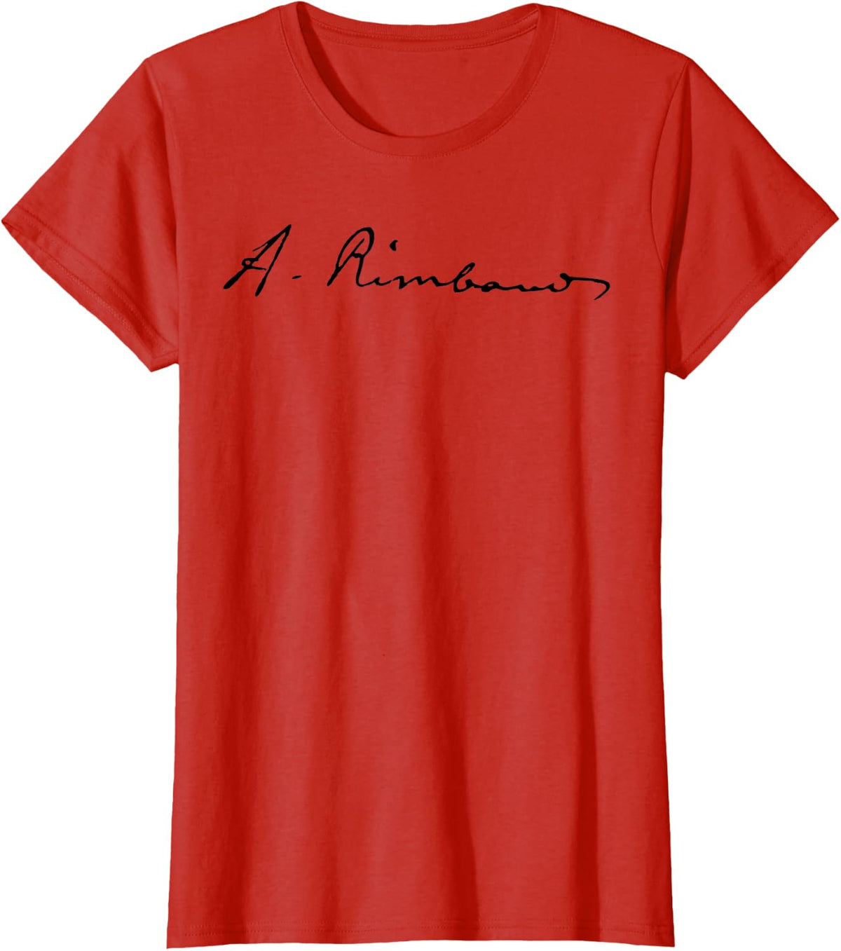 Rimbaud French poets signatures french teacher T-Shirt - Red