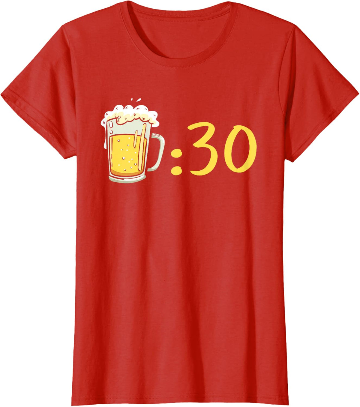 Beer 30 Beer Thirty Funny Gag Idea For Beer Lovers T-Shirt - Red