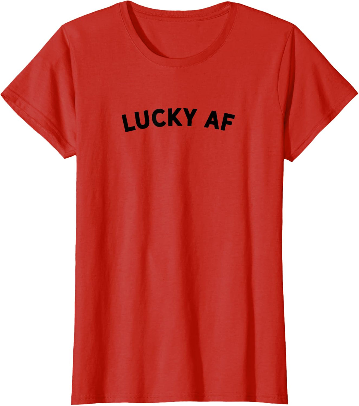 Lucky AF Shirt - Grateful St Patrick's Day Leprechaun Lucky T-Shirt - Red