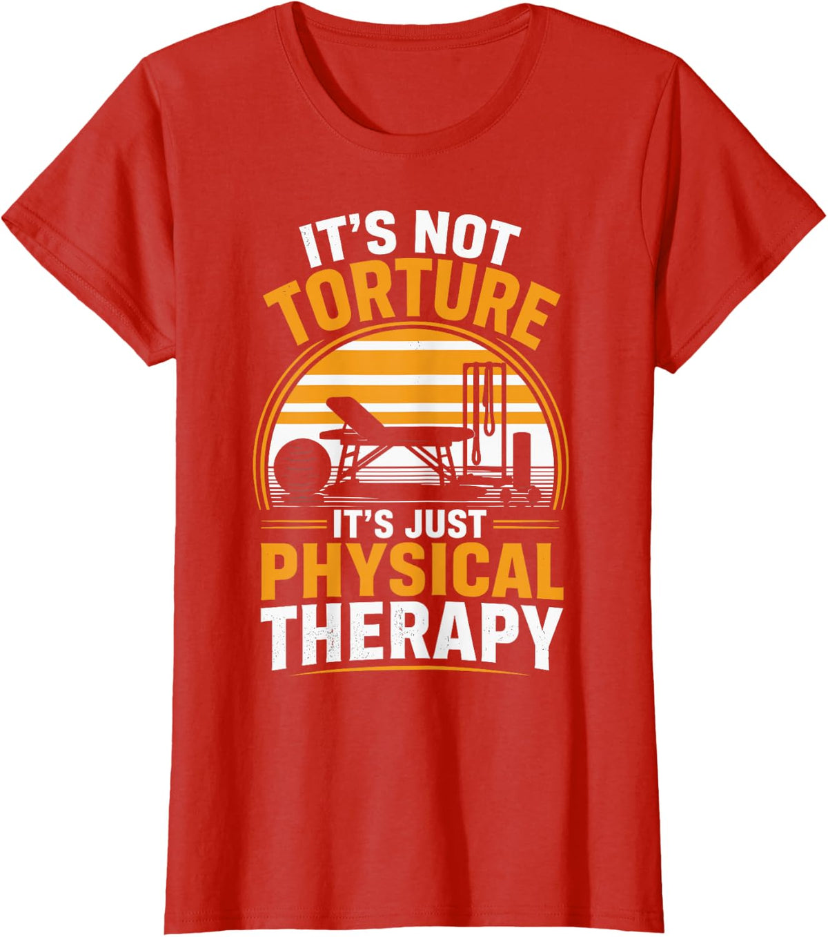 Funny Physical Therapist PT PTA Physical Therapy T-Shirt - Red