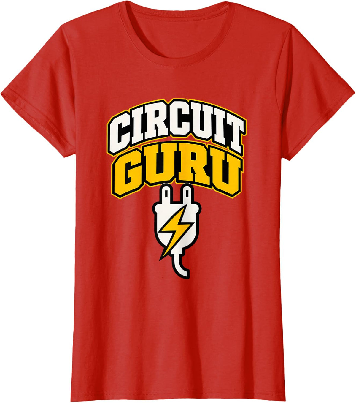 Circuit Guru Electrician Electrician Gift Funny Electrician T-Shirt - Red
