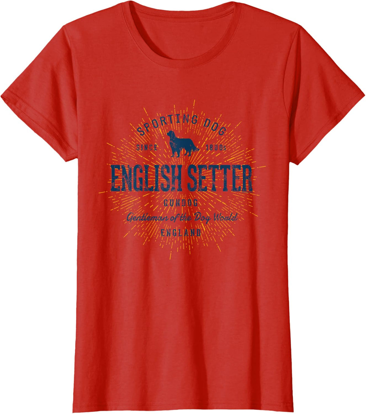 English Setter Vintage English Setter T-Shirt - Red