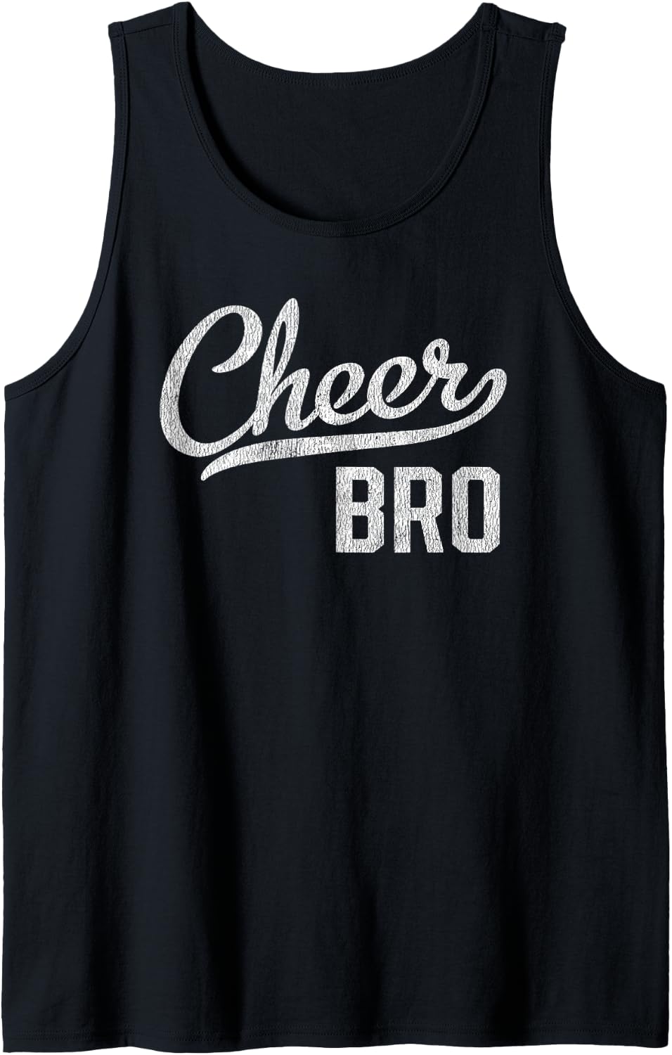 Men's Cheer Bro Proud Cheerleader Brother Sleeveless Tank Top - Black
