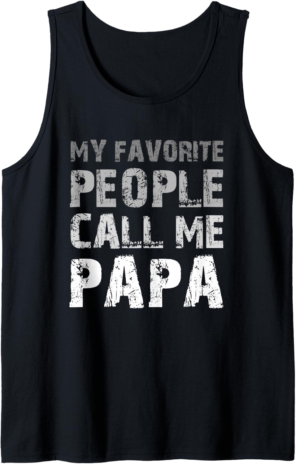 Men's My Favorite People Call Me Papa Cool Tank Top - Black