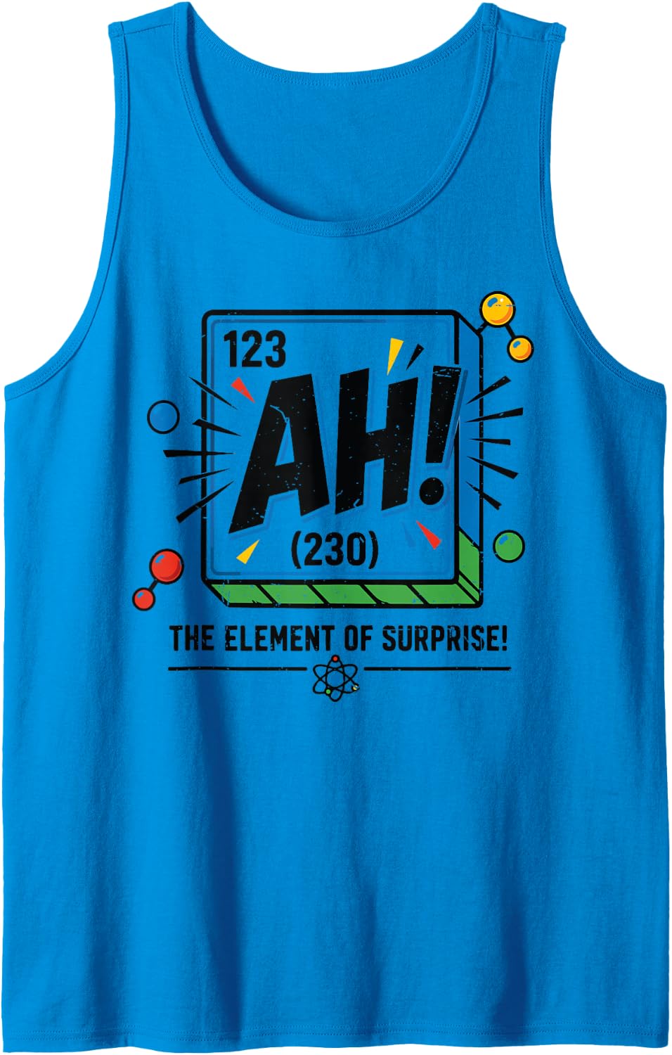 Chemistry Pun Periodic Table Ah The Element Surprise Youth Tank Top - Sapphire Blue