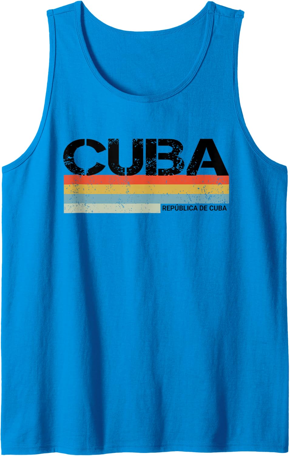 Cuba- Republica de Cuba Tank Top - Sapphire Blue