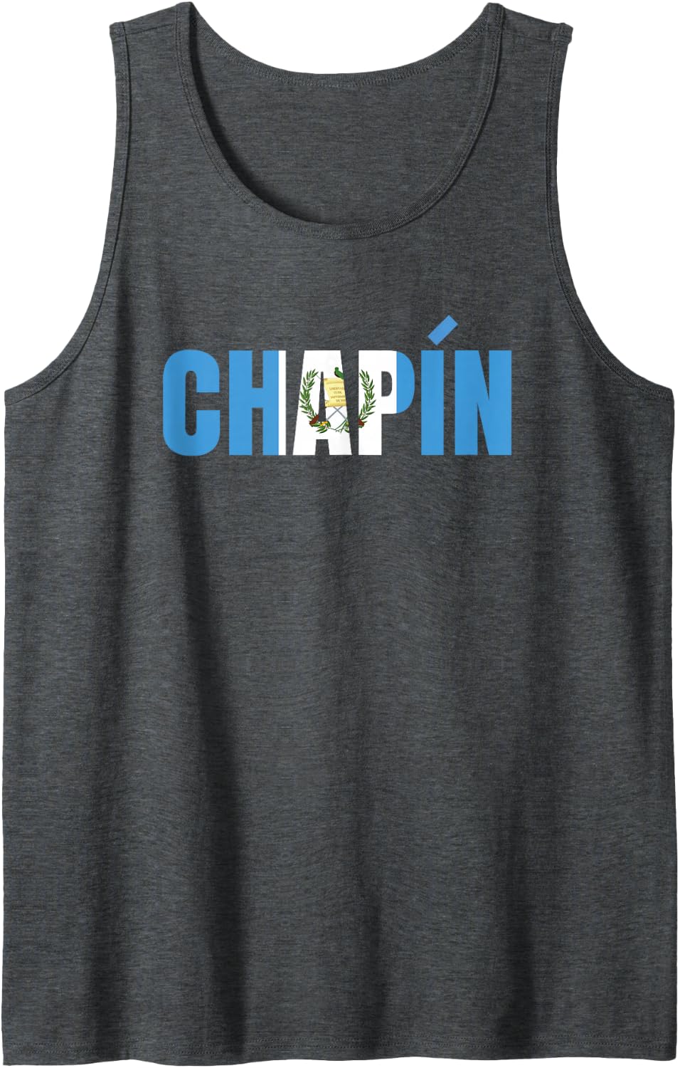 Guatemala Chapin Quetzal Antigua Guate Maya Bandera Flag 502 Tank Top - Dark Heather Grey