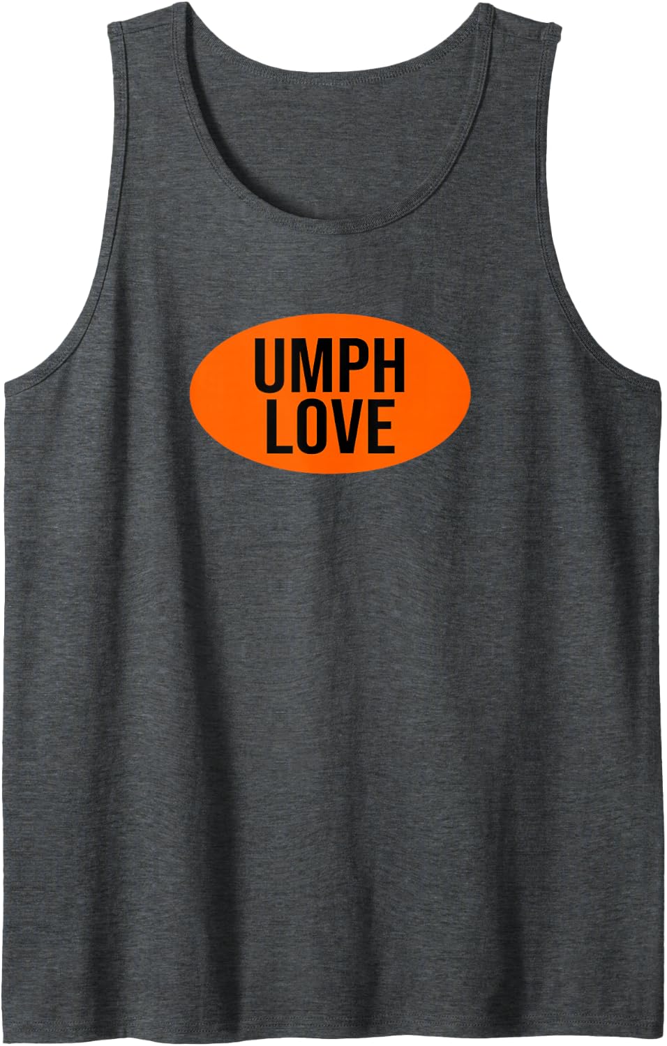 UMPH Love Jamband Concert Sticker Sleeveless Tank Top - Dark Heather Grey