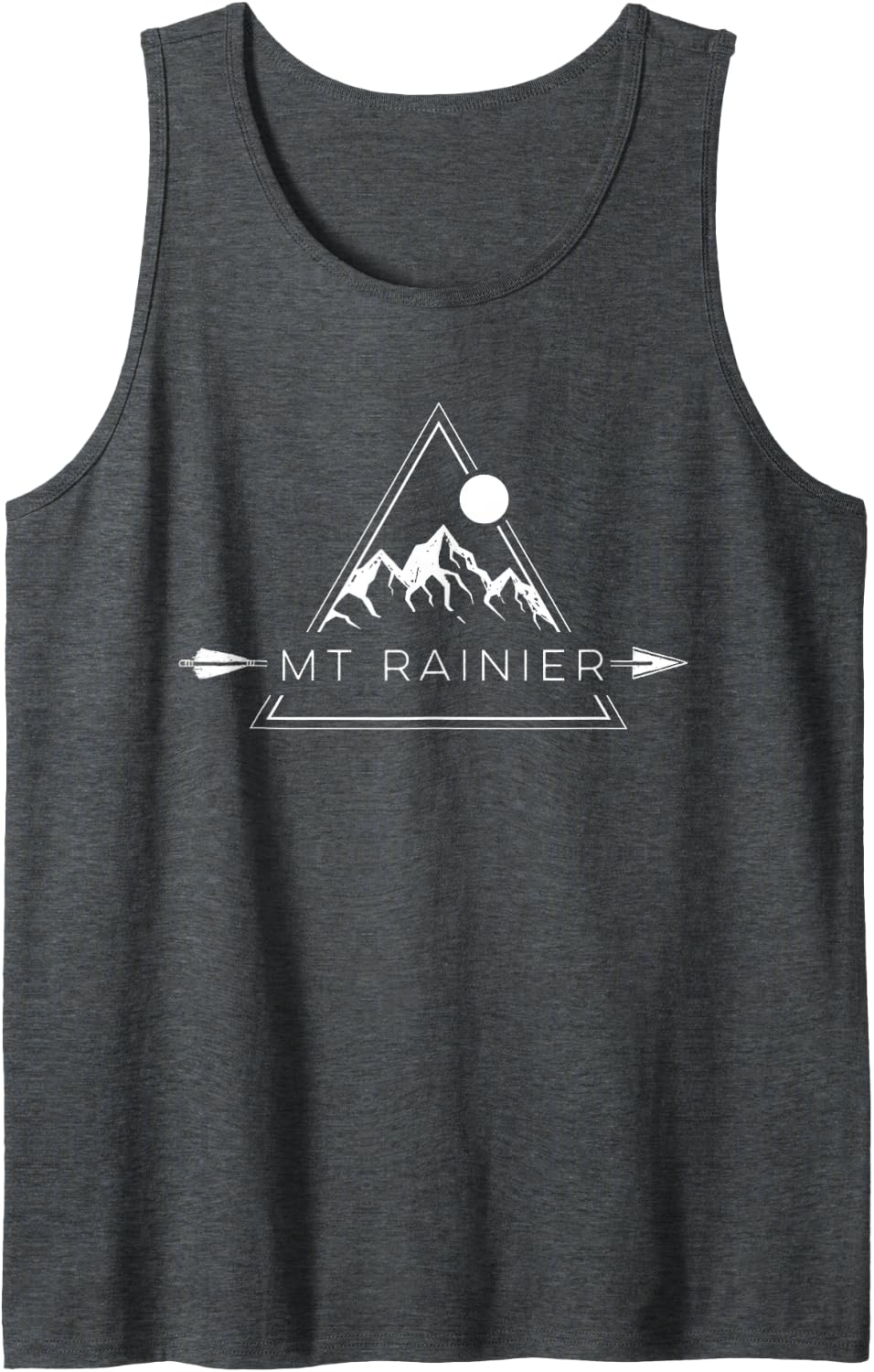 Mount Rainier Shirt | Cool Mt Rainier T-Shirt Men Women Tank Top - Dark Heather Grey