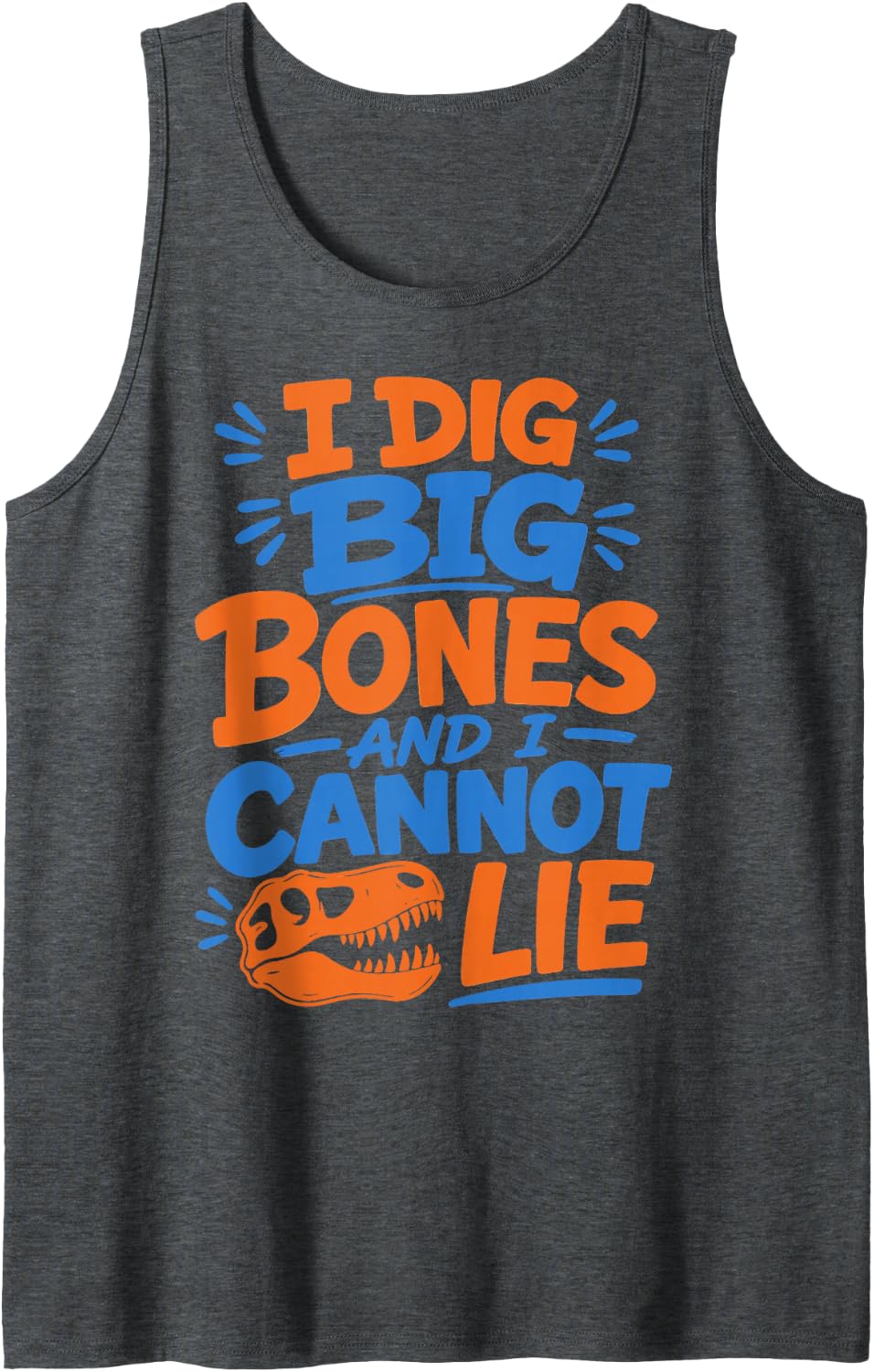 Paleontology Prehistoric Fossils Field Research Geology Sleeveless Tank Top - Dark Heather Grey