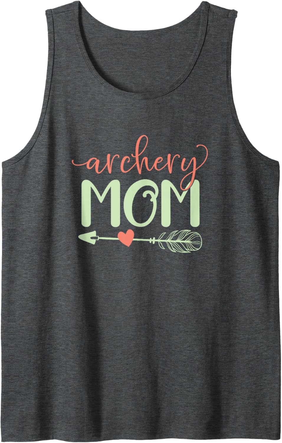 Archery Mom Archer Archery Gift Sleeveless Tank Top - Dark Heather Grey