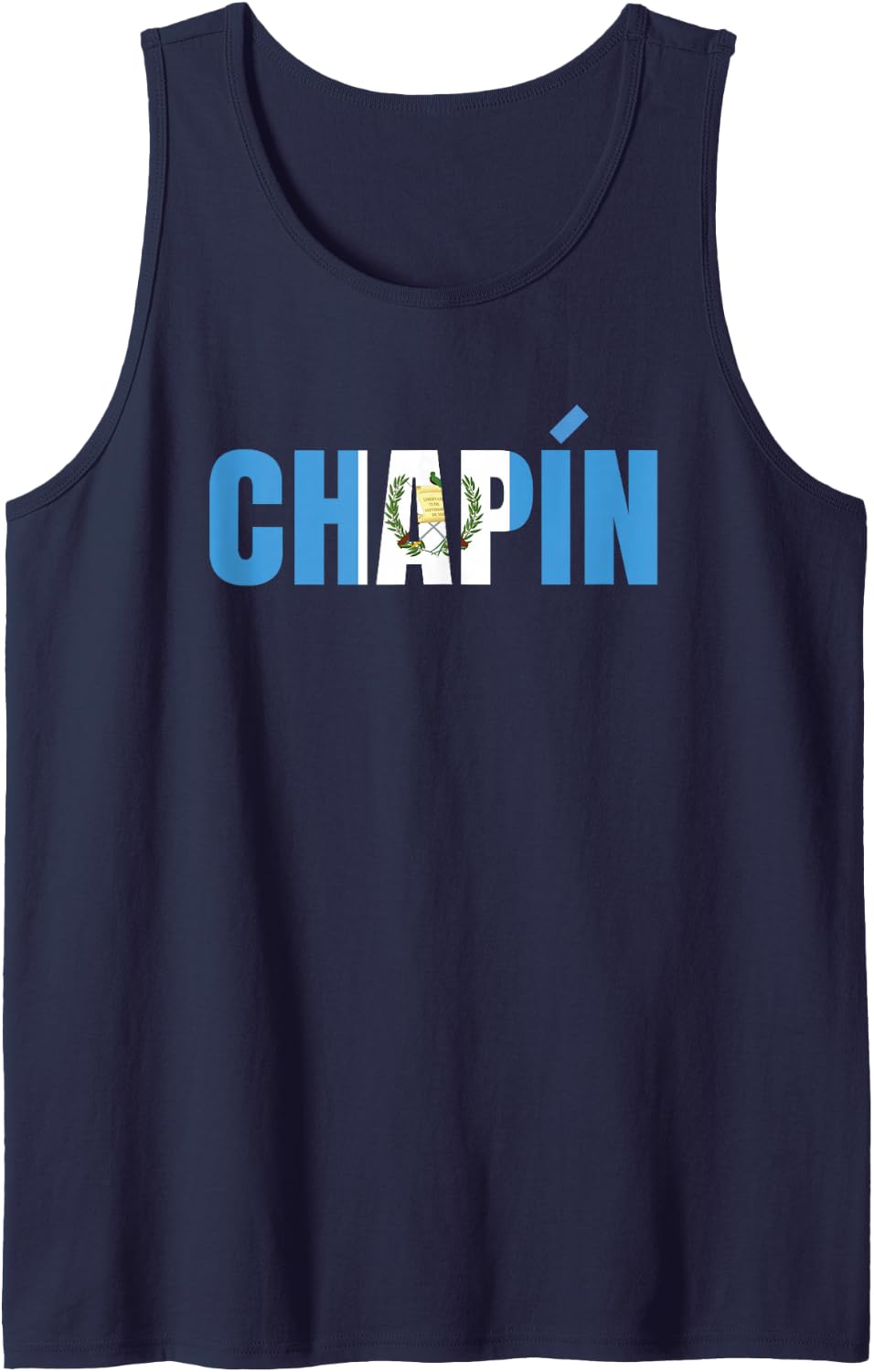 Guatemala Chapin Quetzal Antigua Guate Maya Bandera Flag 502 Tank Top - Navy Blue