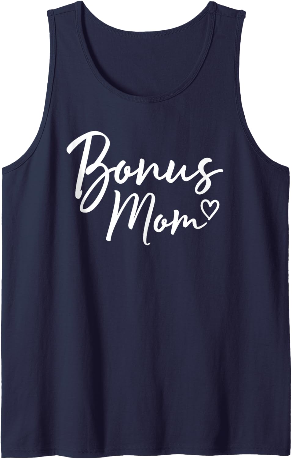 Bonus Mom Gifts For Women Heart Mother's Day Bonus Mom Tank Top - Navy Blue