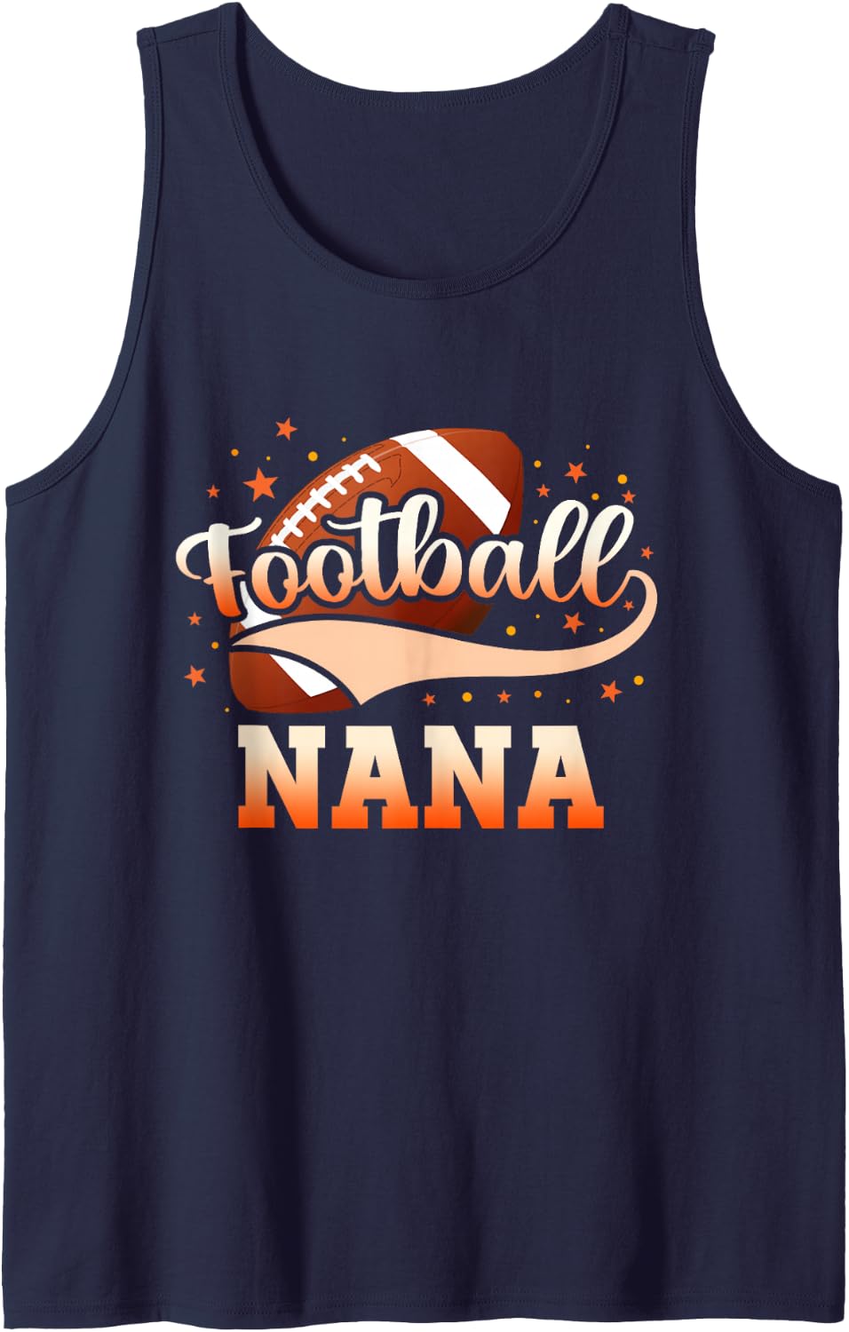 Football Nana Football Player Tank Top - Navy Blue