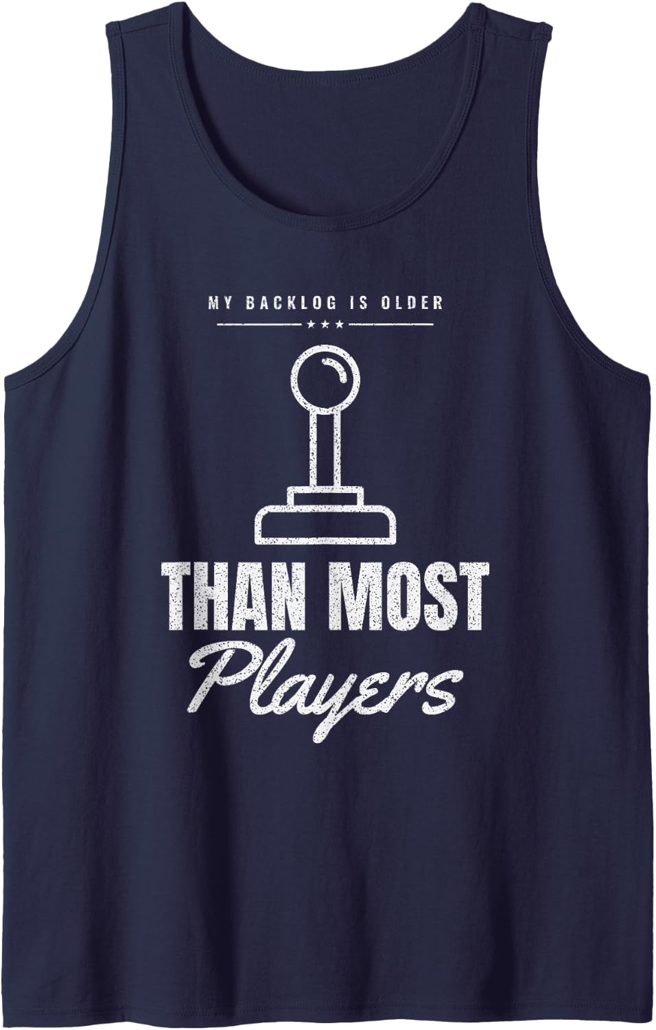 Game Night Video Games Console Classic Gaming Tank Top - Navy Blue