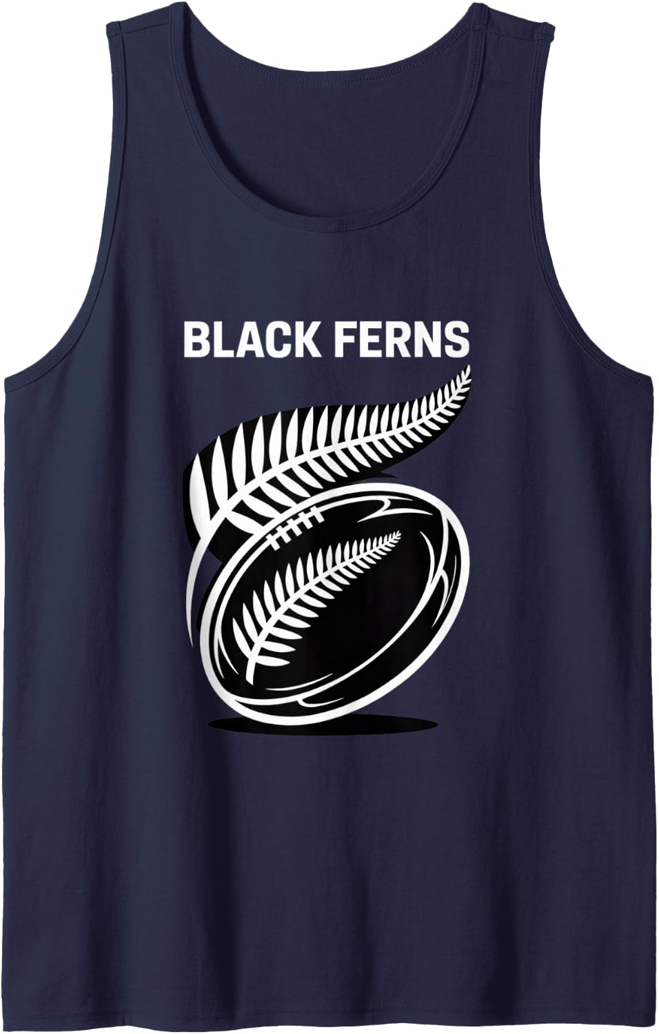 New Zealand Rugby womens rugby Black Ferns men Tank Top - Navy Blue