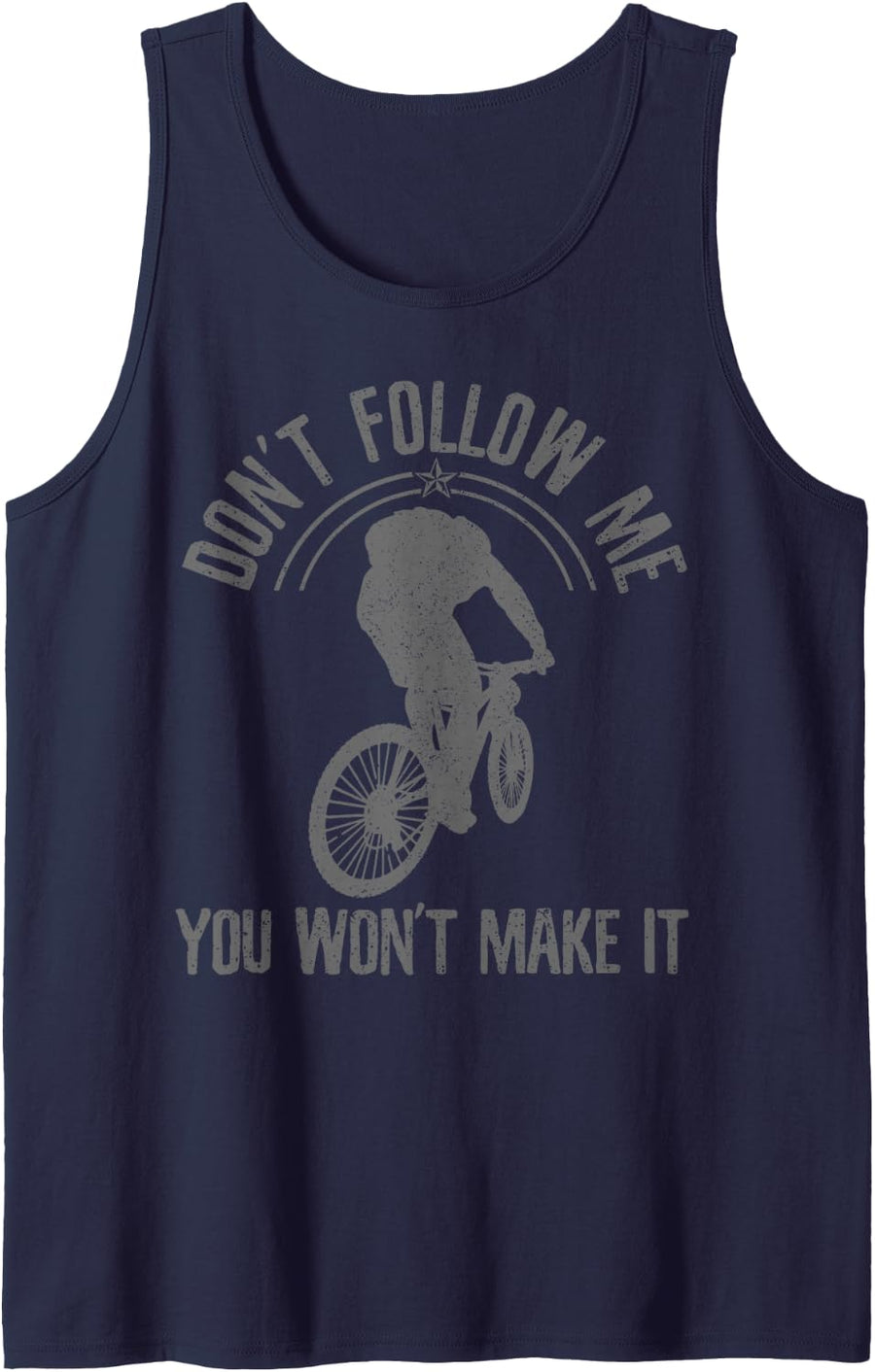 Mountain Bike Downhill Biking MTB Mountain Biker Gift Sleeveless Tank Top - Navy Blue