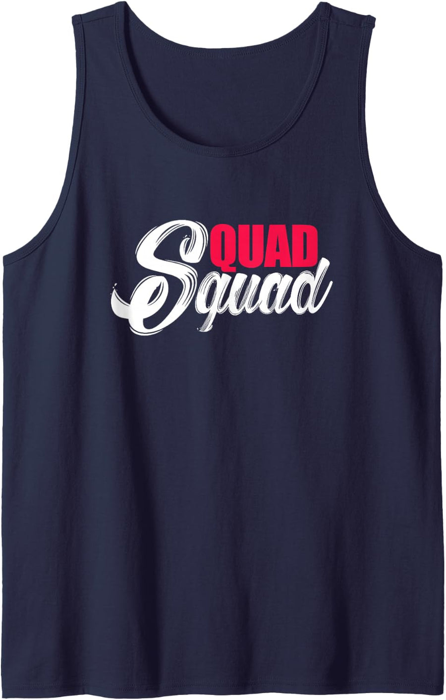 Quad Squad ATV Four Wheeler Biker Tank Top - Navy Blue