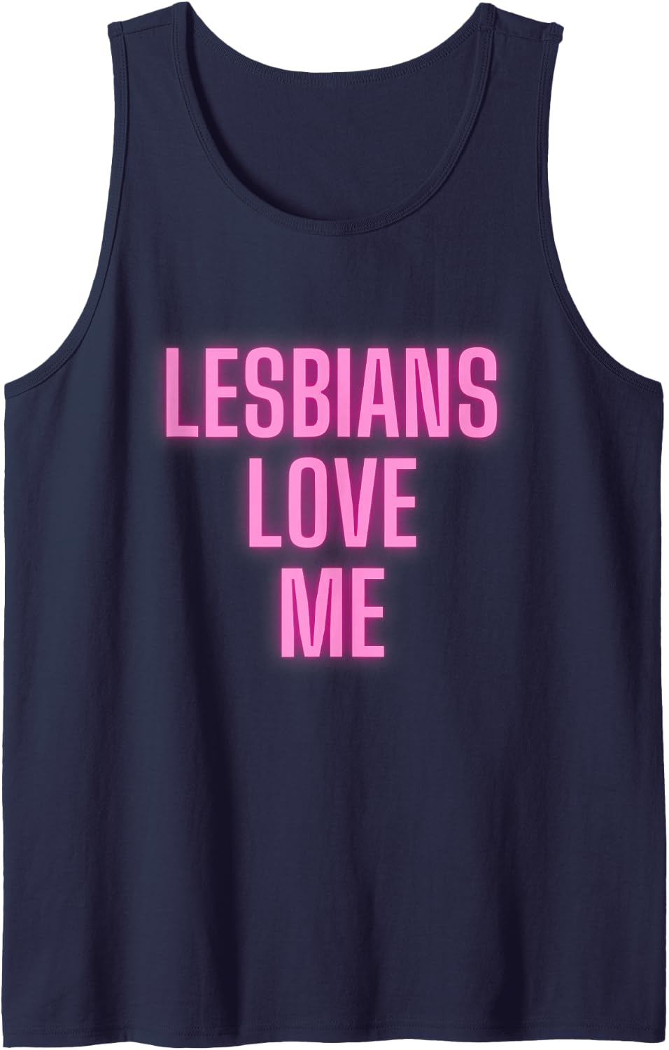 Lesbians Love Me Gay Pride Month Tee Sleeveless Tank Top - Navy Blue