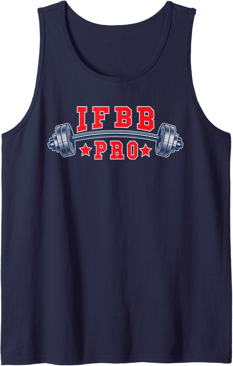 Bodybuilder and Physique Athlete IFBB PRO Tank Top - Navy Blue