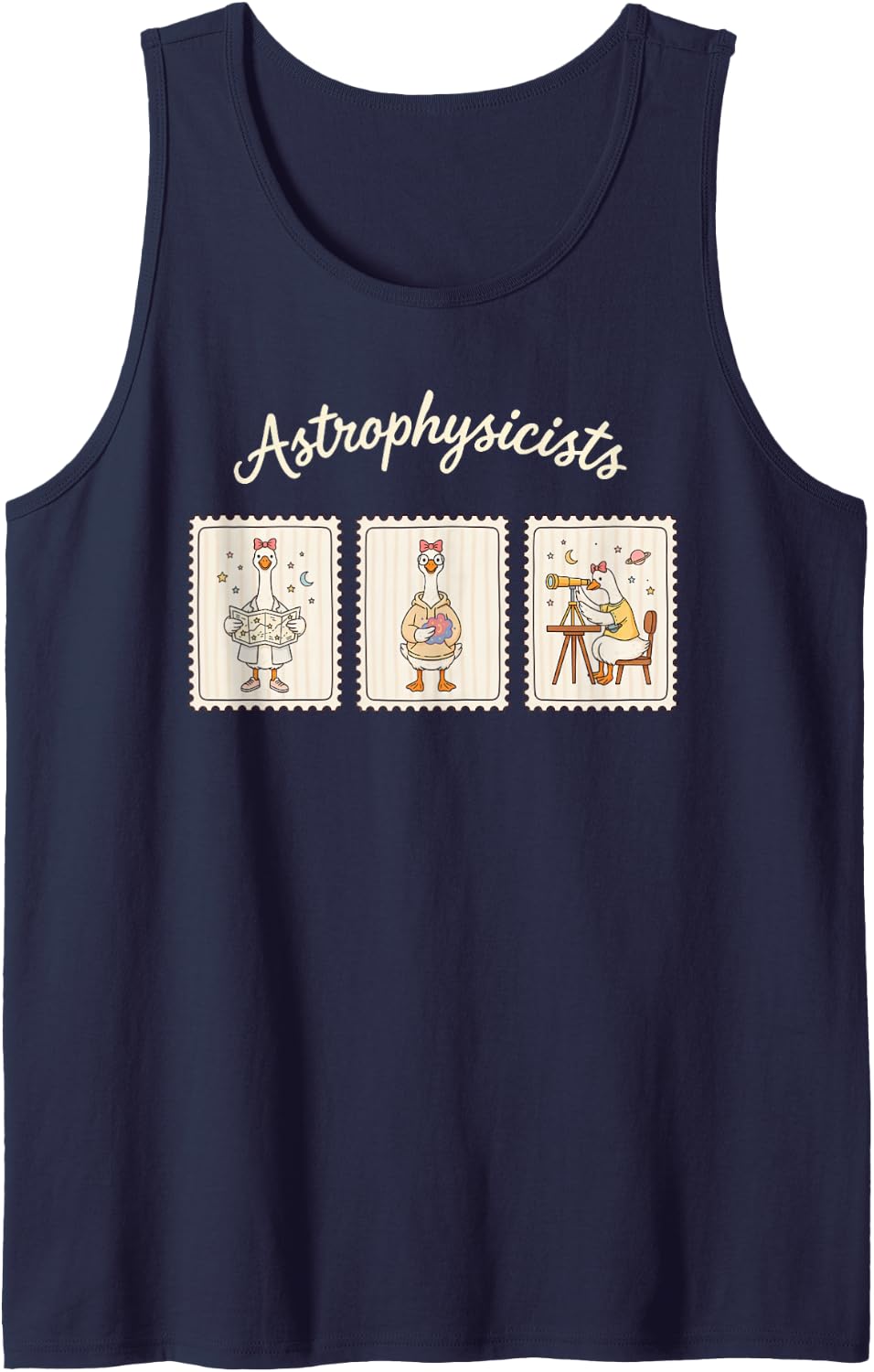 Astrophysicist Astrophysics Space Scientist Cosmologist Sleeveless Tank Top - Navy Blue