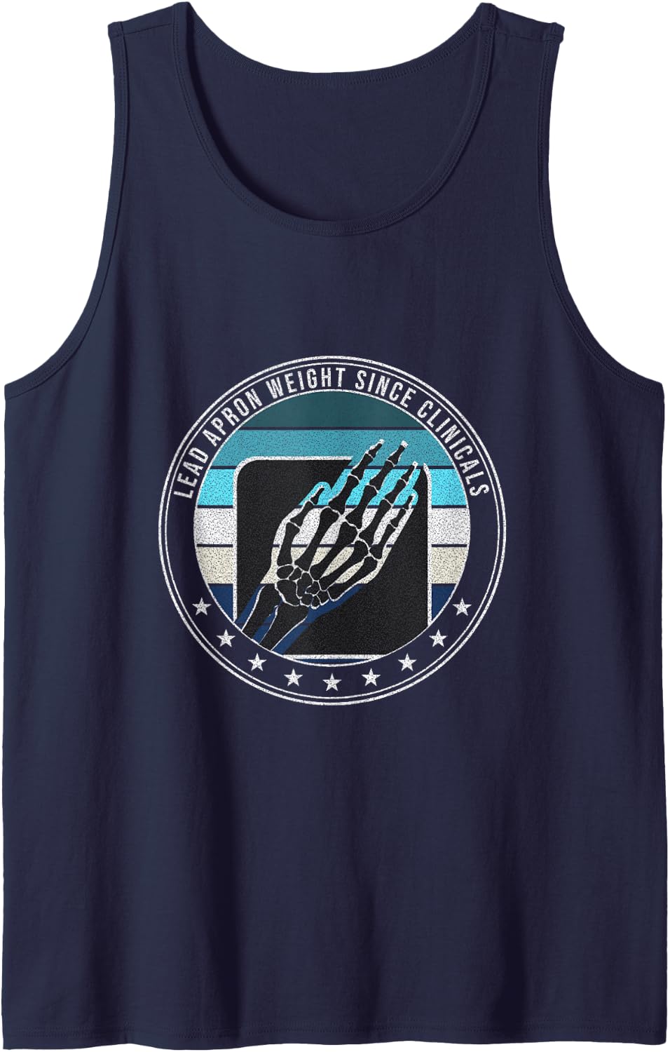 Radiology Tech - Lead Apron Weight Since Clinicals Sleeveless Tank Top - Navy Blue