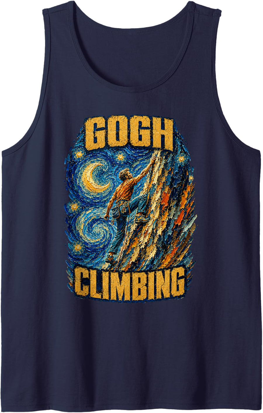 Gogh Climbing Tank Top - Navy Blue