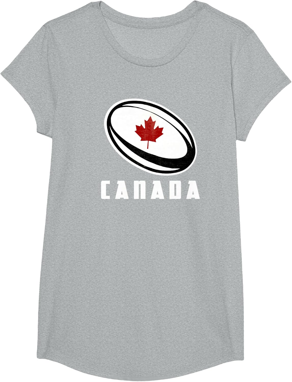 Rugby Canada - Canadian Fan T-Shirt - Girls Heather Grey
