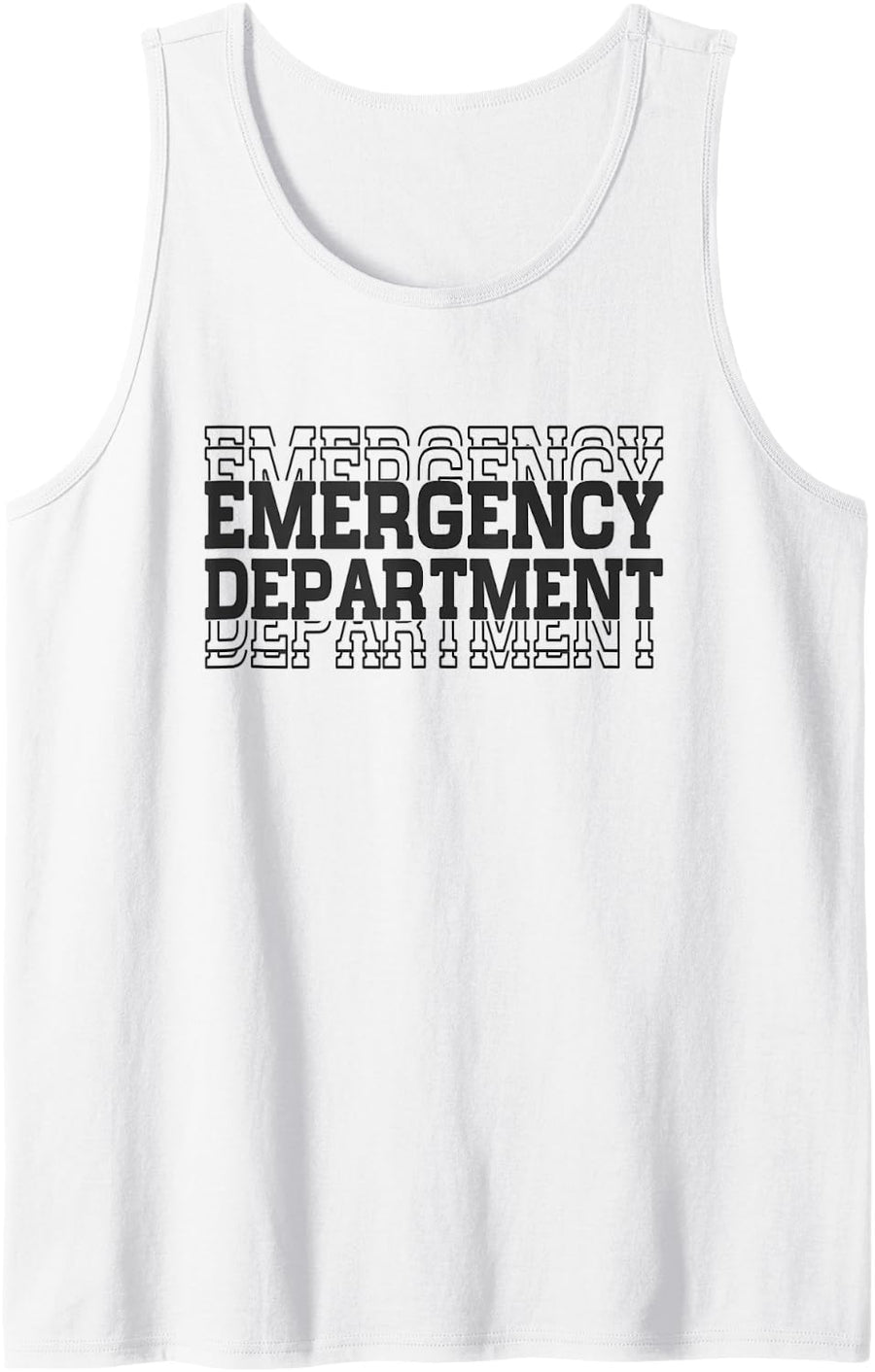 Emergency Department Emergency Nurse Healthcare Nursing Sleeveless Tank Top - White