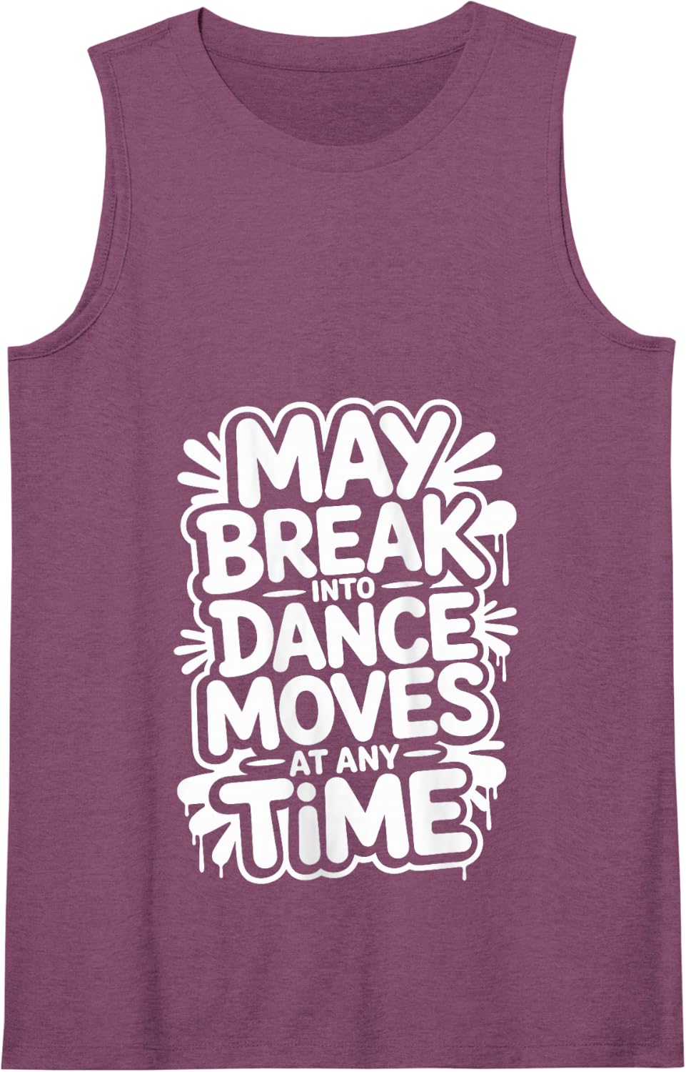 May Break Into Dance Moves At Any Time Dancing Tank Top - Purple