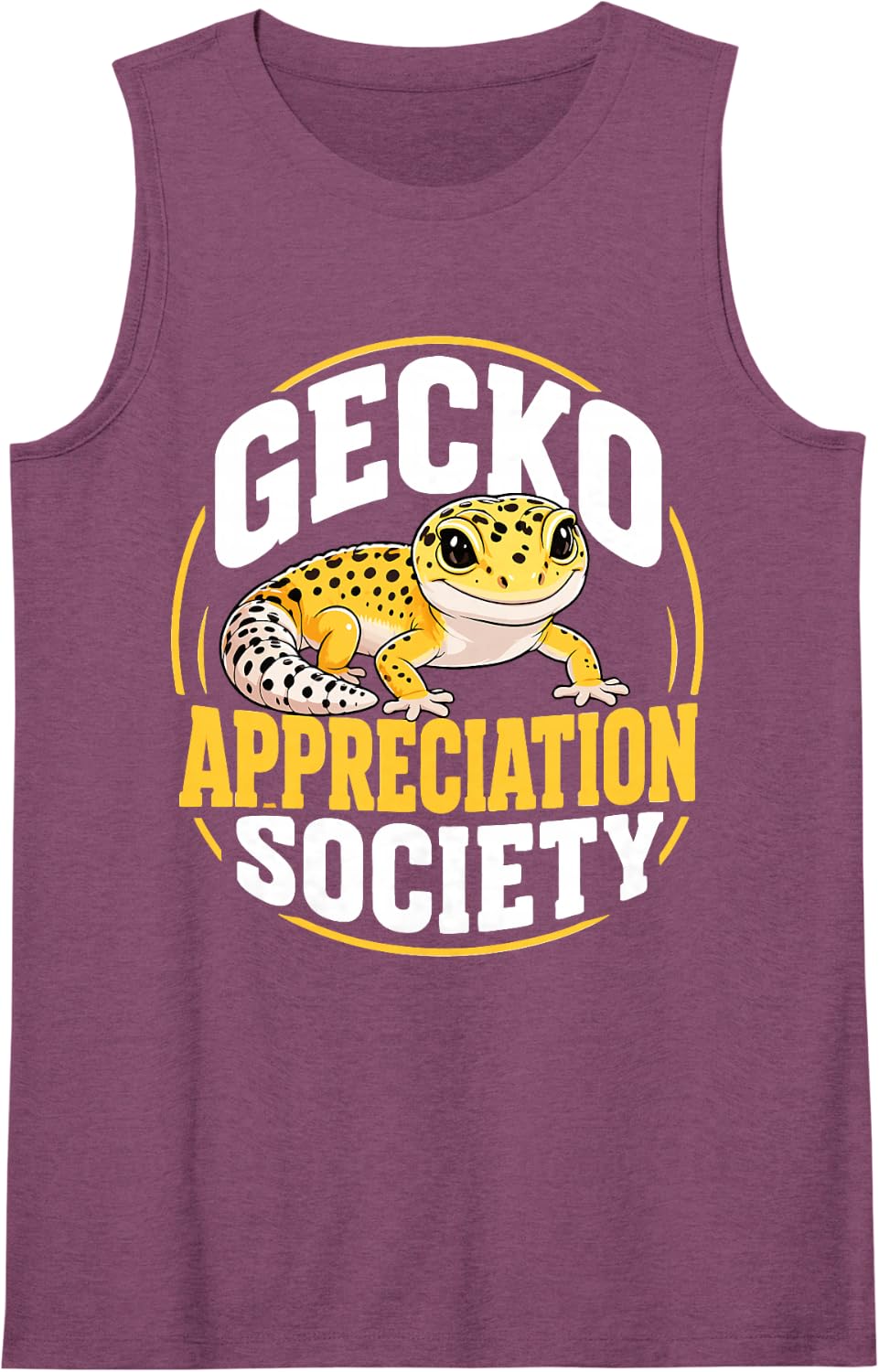 Vintage Leopard Gecko Lover Lizard Keeper Sleeveless Tank Top - Purple
