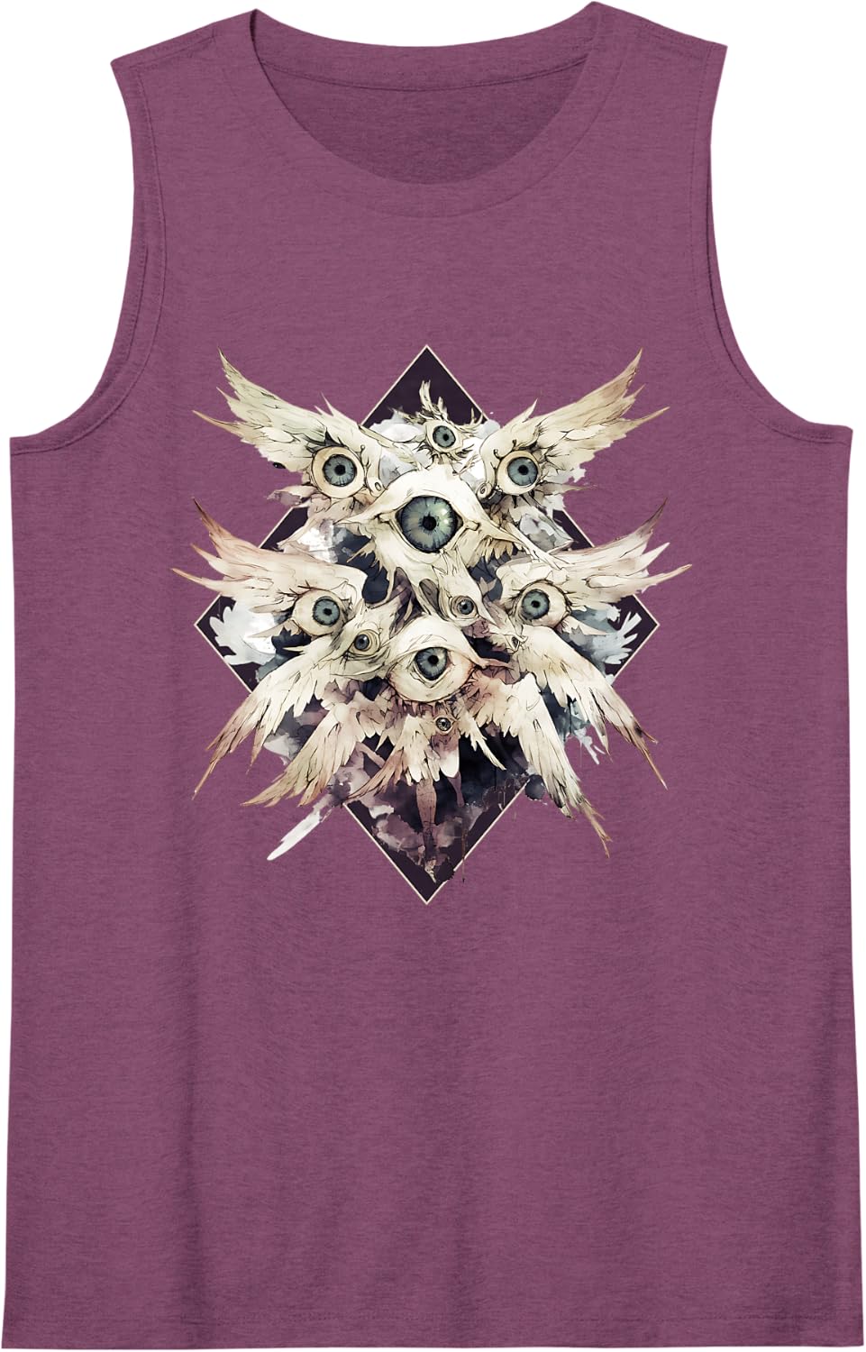 Biblically Accurate Angel Seraphim Ophanim Gothic Tank Top - Purple