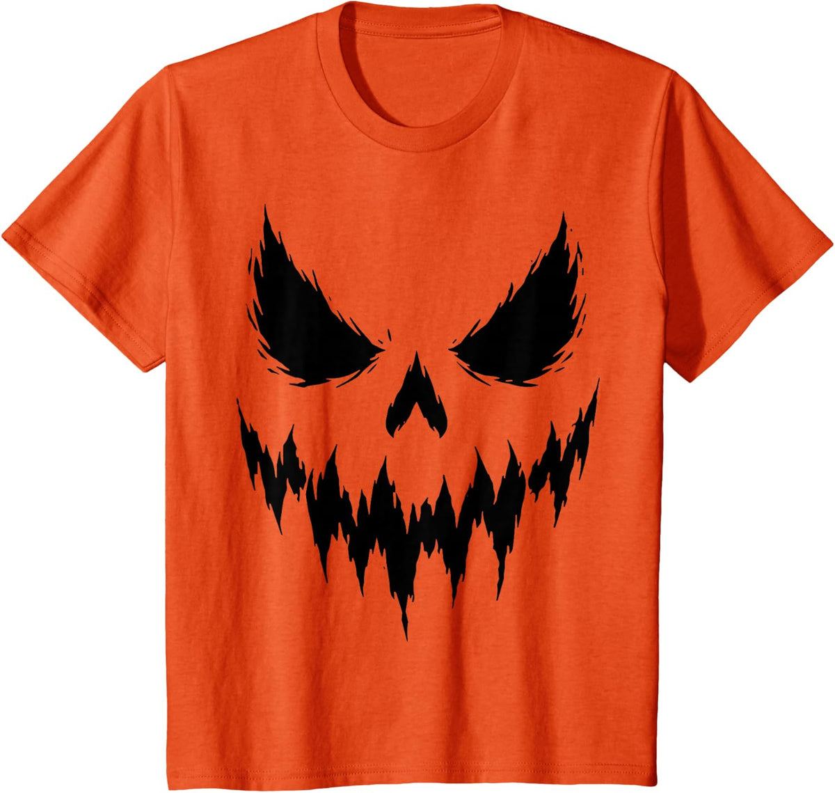 Halloween Jack O Lantern Pumpkin Face Costume Halloween T-Shirt - Orange