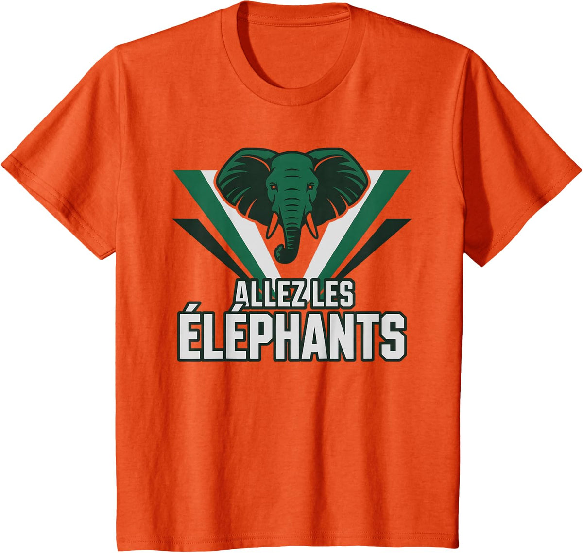 My Ivory Coast Cheer Côte d’Ivoire Pride Country Competition T-Shirt - Orange