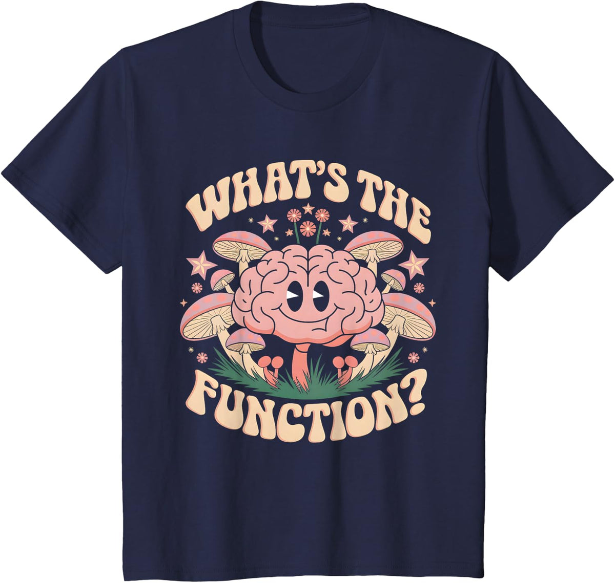 What's The Function? Behavior Analyst ABA Therapist Groovy T-Shirt - Navy Blue