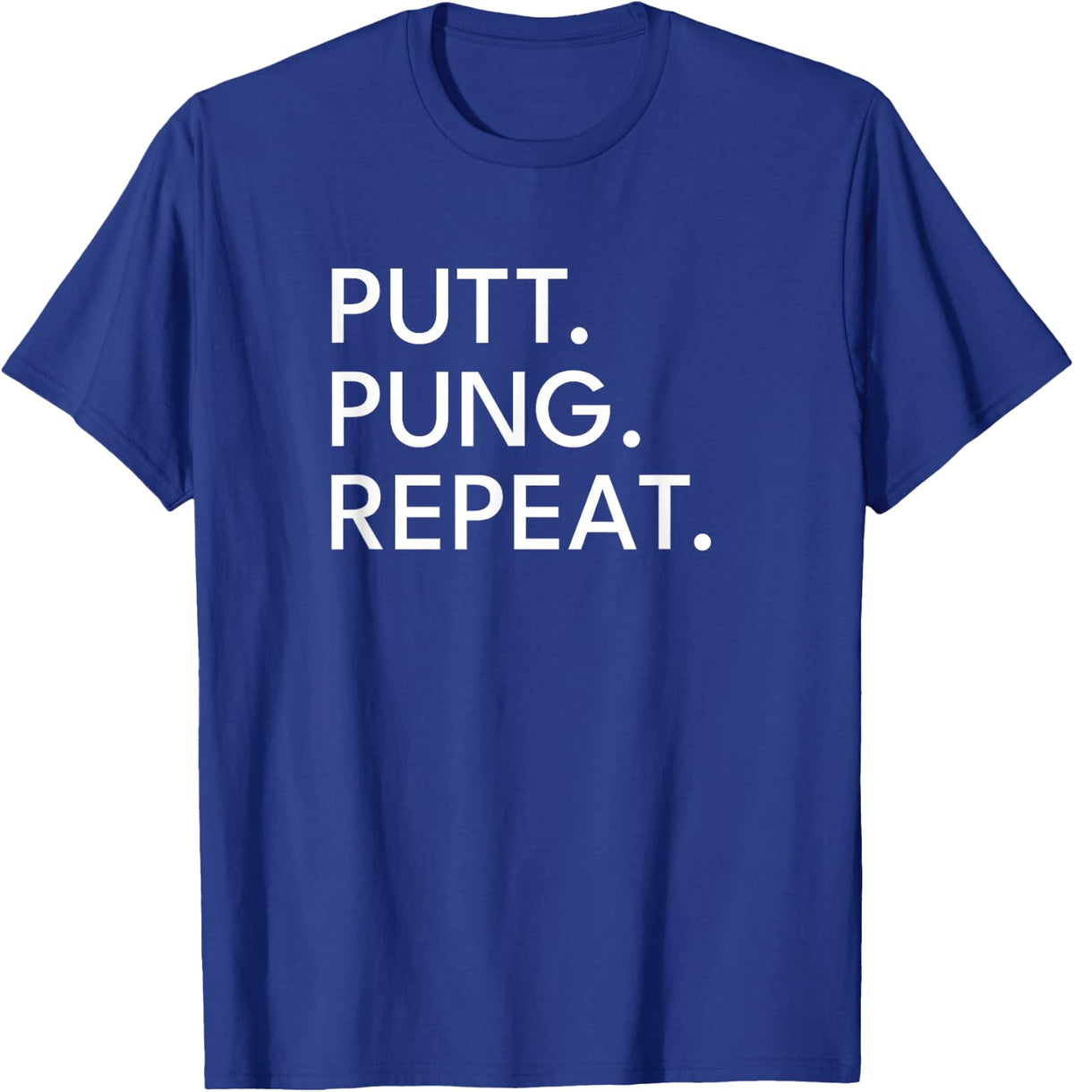 Mahjong Golf Putt Pung Repeat Funny T-Shirt - Royal Blue