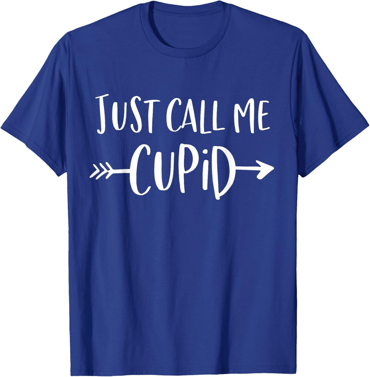 Mens Valentines Day Couples Pregnancy Announcement Shirt Cupid T-Shirt - Royal Blue