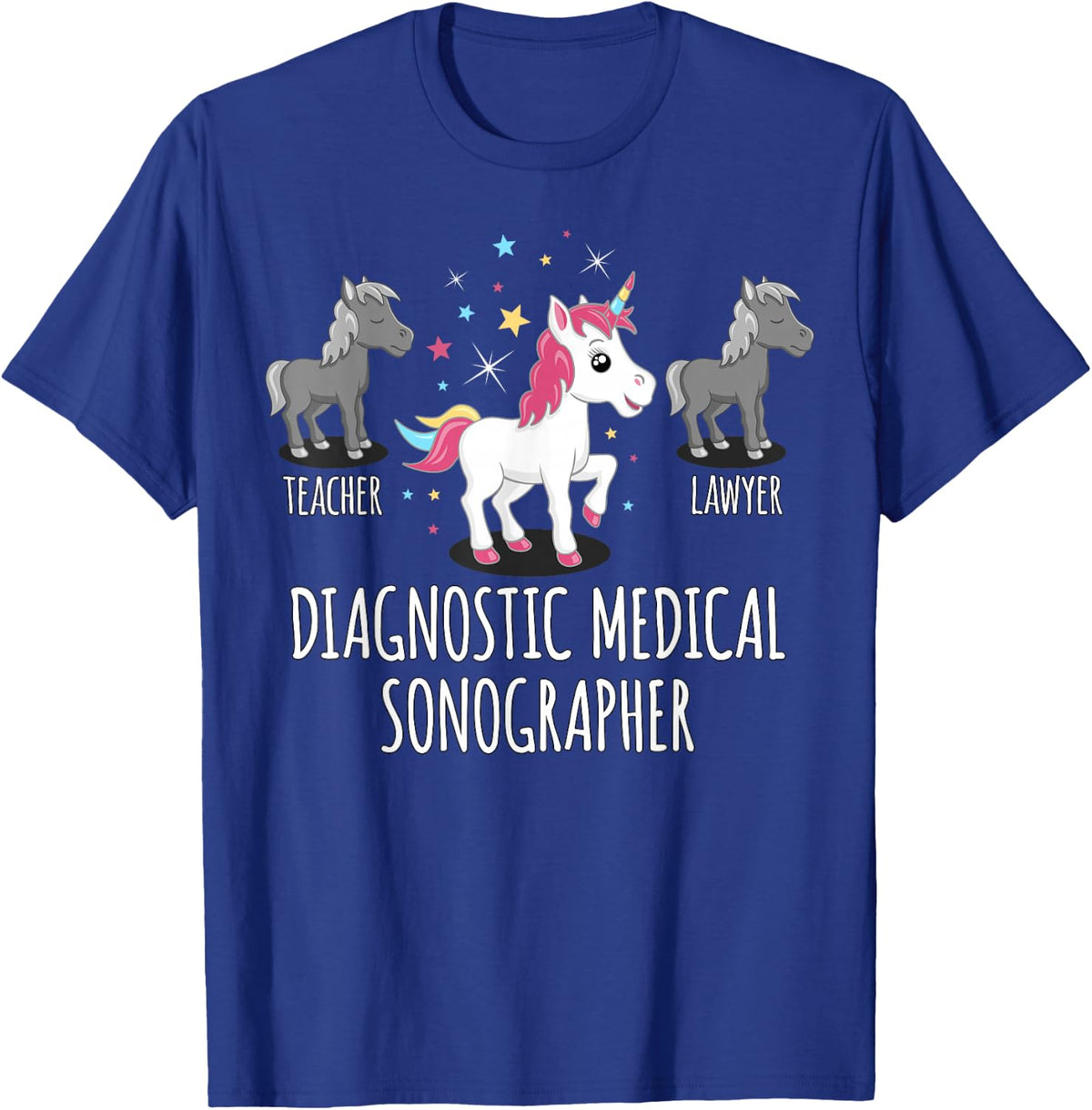 Diagnostic Medical Sonographer T-Shirt - Royal Blue