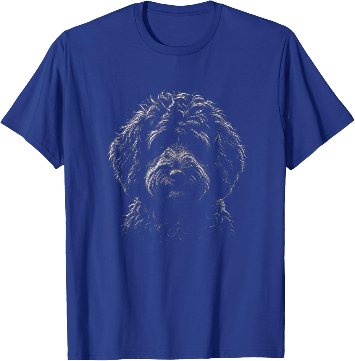 Aussiedoodle Graphic Black Art Design T-Shirt - Royal Blue