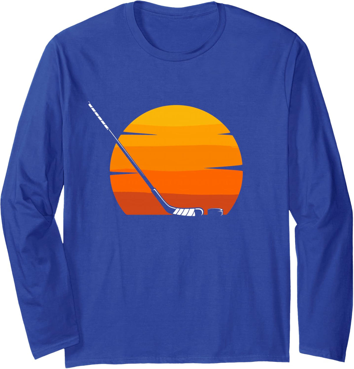 Hockey Apparel - Hockey Long Sleeve T-Shirt - Adult Unisex Royal Blue