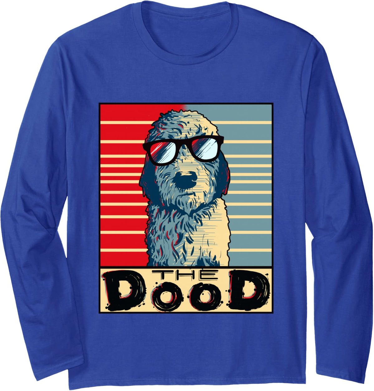 Goldendoodle Gift Golden Doodle Death Funny Gift Long Sleeve T-Shirt - Adult Unisex Royal Blue
