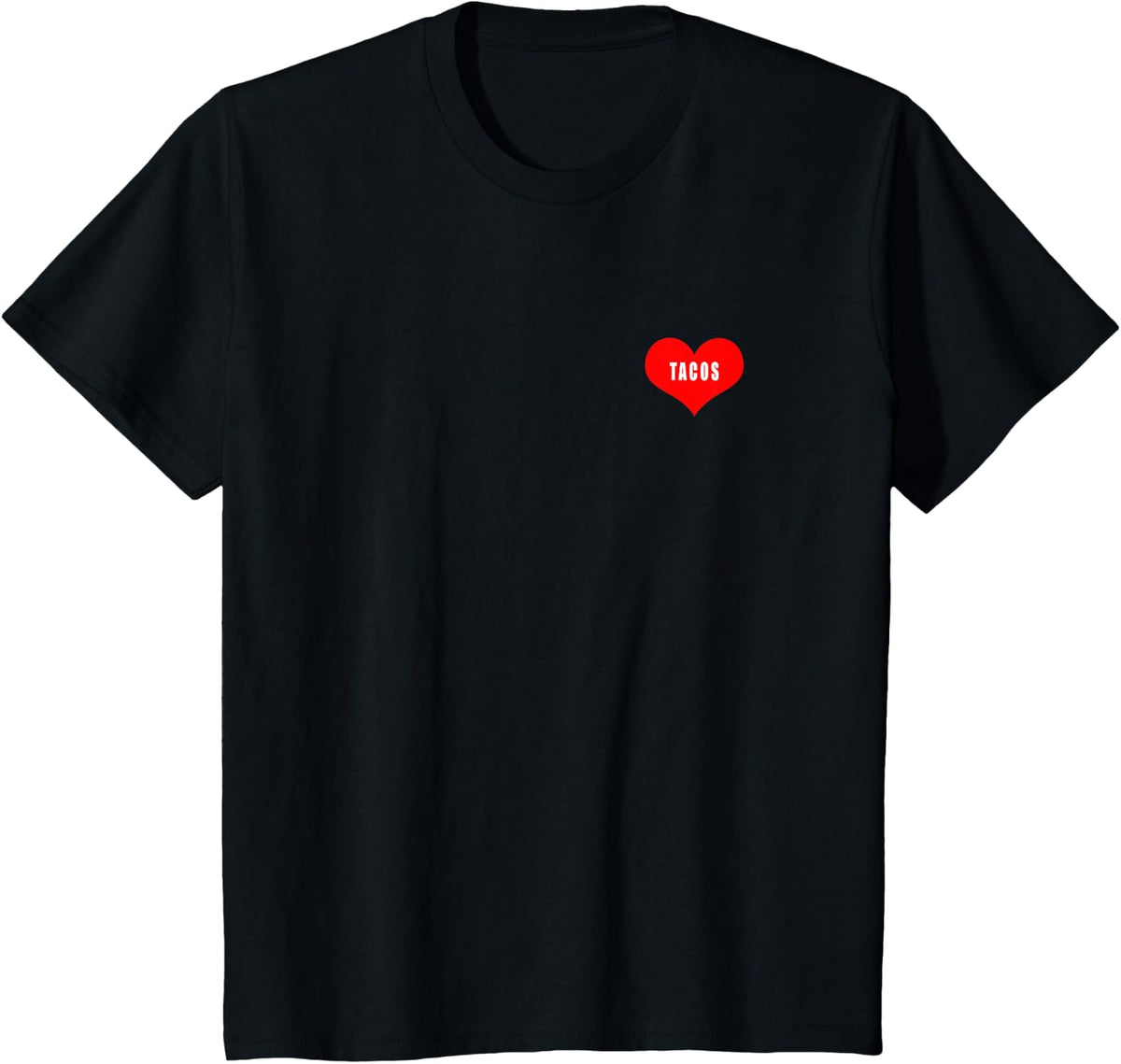 I Heart Tacos T-Shirt - Black