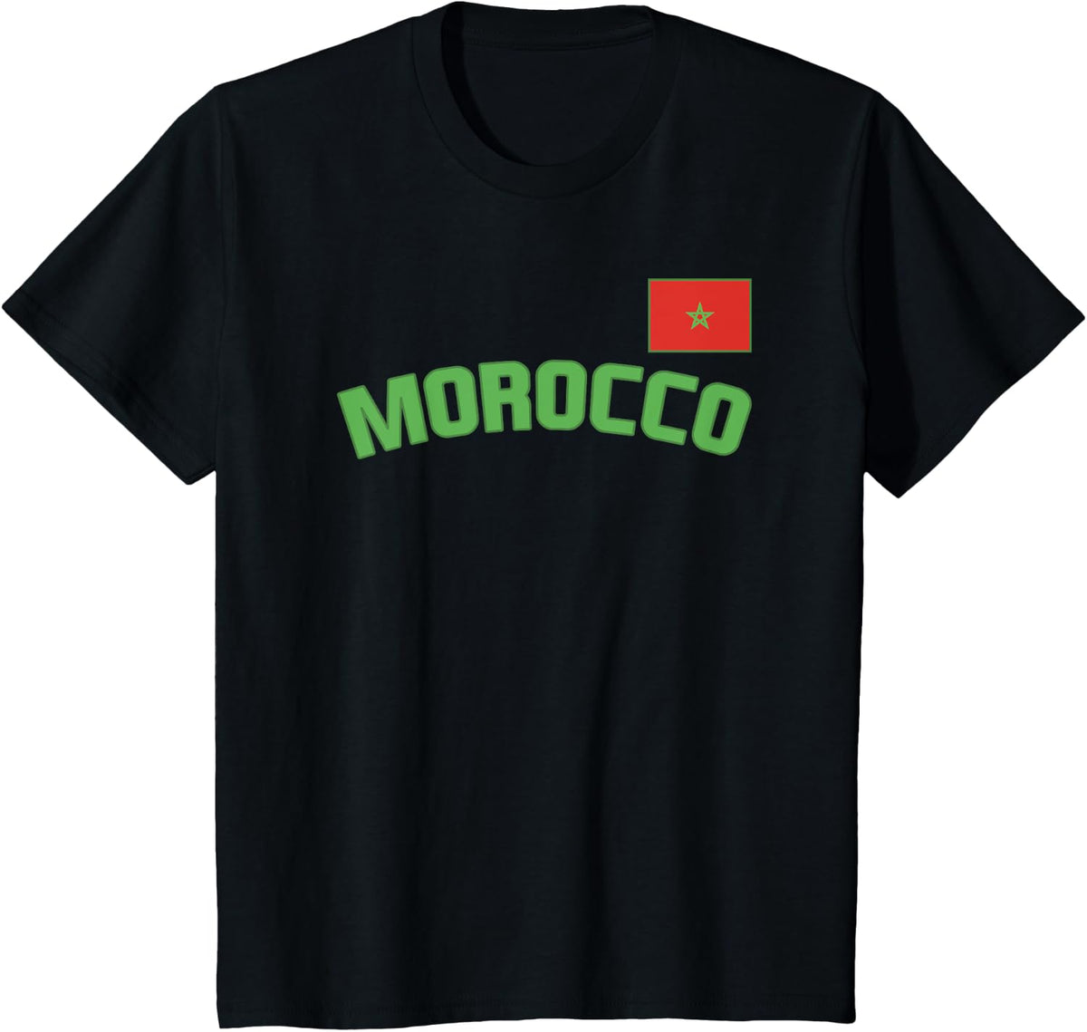 Morocco Flag Moroccan Pride International Country T-Shirt - Black