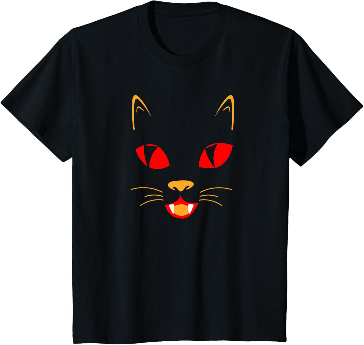 Halloween cat T-Shirt - Black