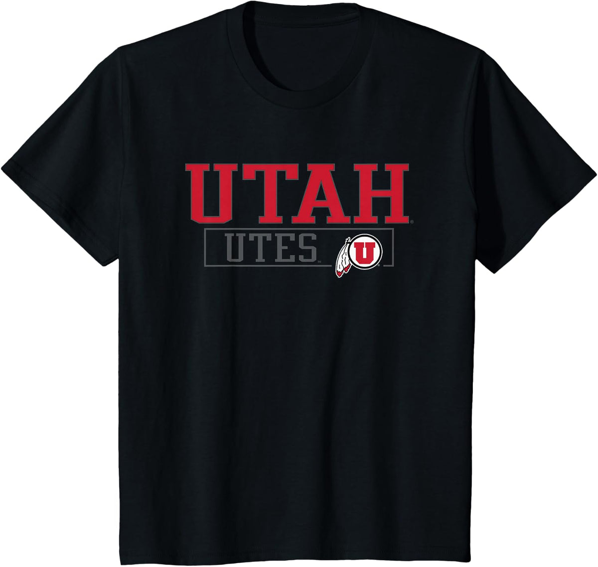 Elite Authentics Utah Utes Dynamic T-Shirt - Black, Small - Black