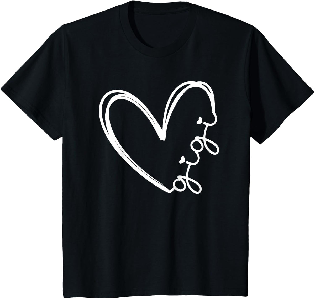 Funny Gigi Heart for Grandma Mother Day Women T-Shirt Small - Black