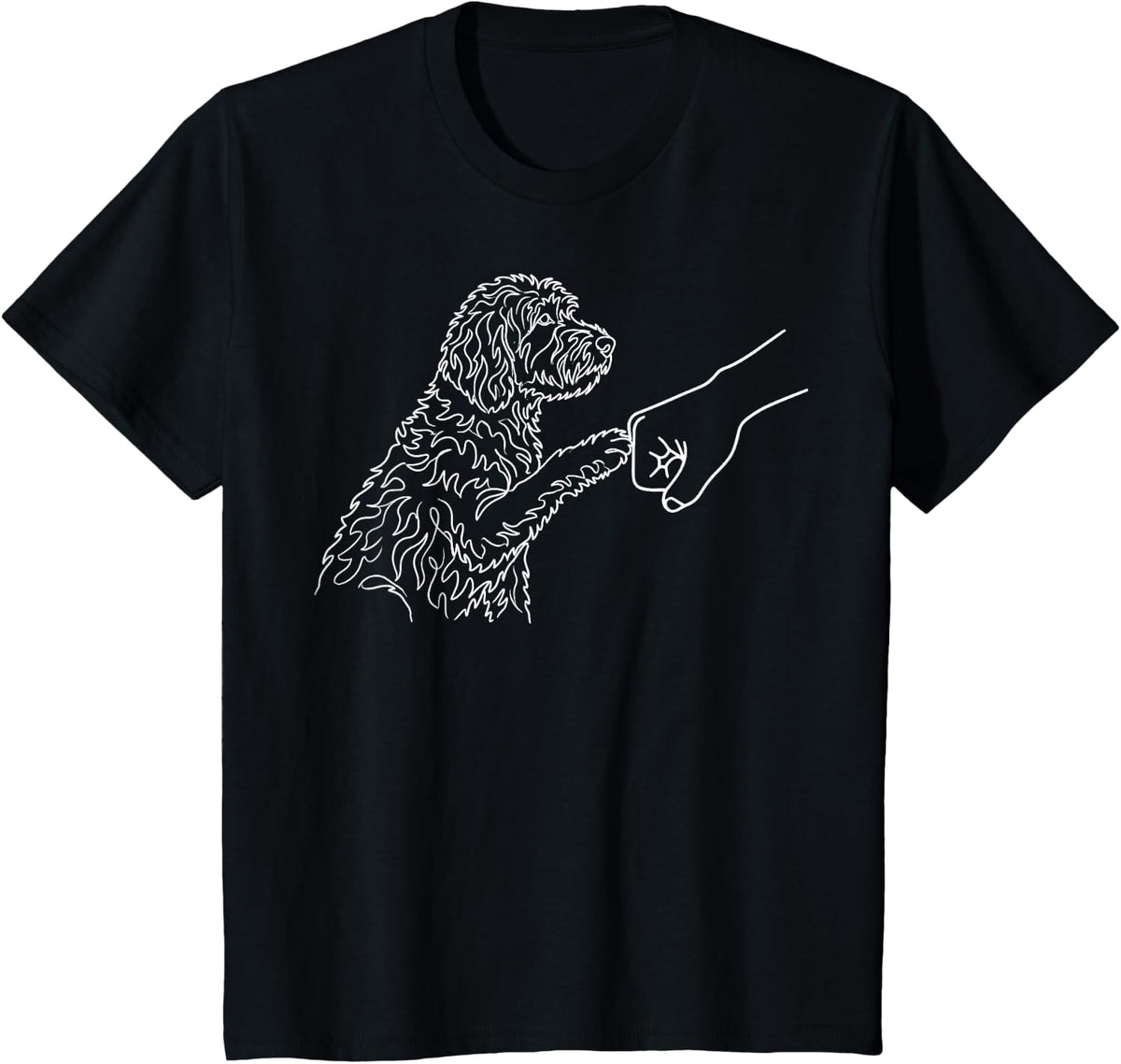 Goldendoodle Fist Bump T-Shirt - Black