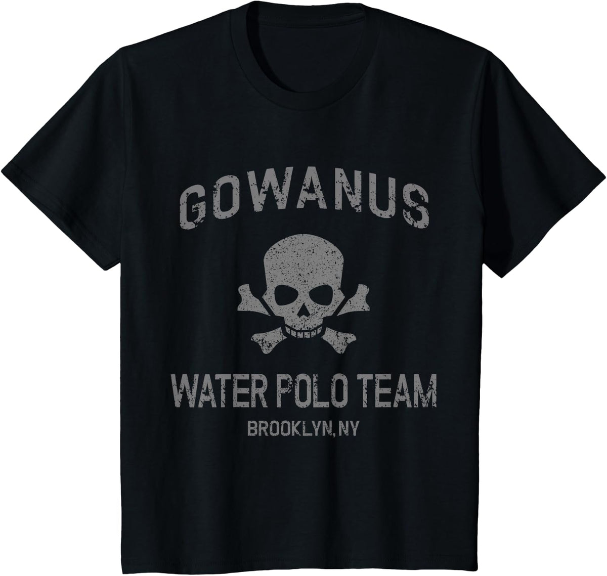 Gowanus Water Polo Team Brooklyn Funny Brooklynite Shirt T-Shirt - Black