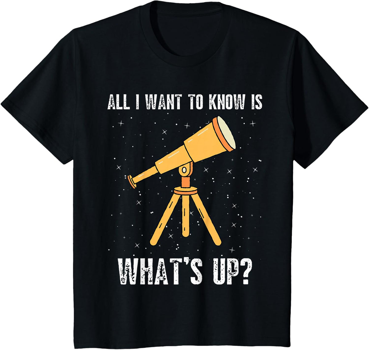 Astronomy Shirt Space Enthusiast Telescope Shirt Astrophile T-Shirt - Black